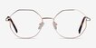 Astral Gold MetalEyeglass Frames from EyeBuyDirect, Front View