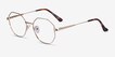 Astral Gold MetalEyeglass Frames from EyeBuyDirect, Angle View