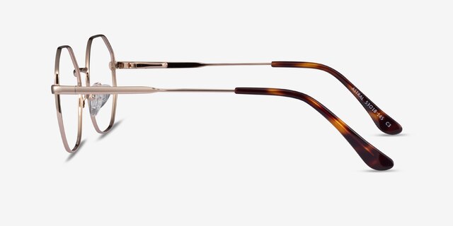 Astral Gold MetalEyeglass Frames from EyeBuyDirect, Side View