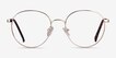 Haiku Golden MetalEyeglass Frames from EyeBuyDirect, Front View