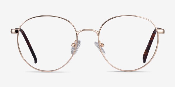 Haiku Golden Metal Eyeglass Frames