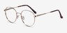 Haiku Golden MetalEyeglass Frames from EyeBuyDirect, Angle View
