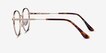 Haiku Golden MetalEyeglass Frames from EyeBuyDirect, Side View