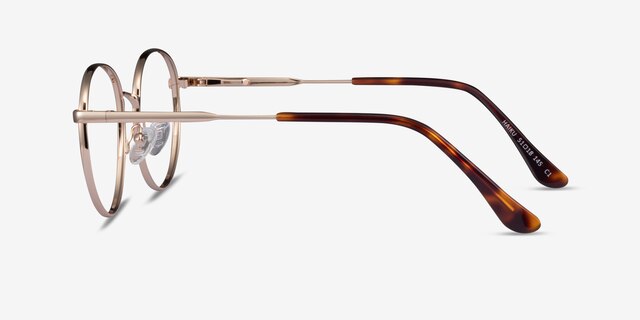 Haiku Golden MetalEyeglass Frames from EyeBuyDirect, Side View
