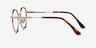 Haiku Golden MetalEyeglass Frames from EyeBuyDirect, Side View