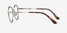 Haiku Silver MetalEyeglass Frames from EyeBuyDirect, Side View