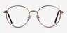 Haiku Bronze MetalEyeglass Frames from EyeBuyDirect, Front View