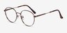 Haiku Bronze MetalEyeglass Frames from EyeBuyDirect, Angle View