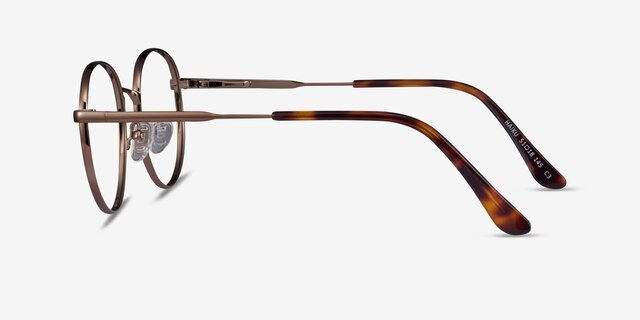 Haiku Bronze MetalEyeglass Frames from EyeBuyDirect, Side View