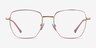 Genuine Rose Gold Pink MetalEyeglass Frames from EyeBuyDirect, Front View