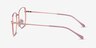 Genuine Rose Gold Pink MetalEyeglass Frames from EyeBuyDirect, Side View