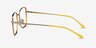 Genuine Gold Yellow MetalEyeglass Frames from EyeBuyDirect, Side View