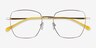 Genuine Gold Yellow MetalEyeglass Frames from EyeBuyDirect, Closed View