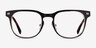 Fleming Matte Black Gold MetalEyeglass Frames from EyeBuyDirect, Front View