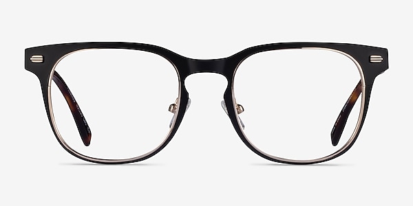 Fleming Matte Black Gold Metal Eyeglass Frames
