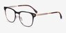 Fleming Matte Black Gold MetalEyeglass Frames from EyeBuyDirect, Angle View