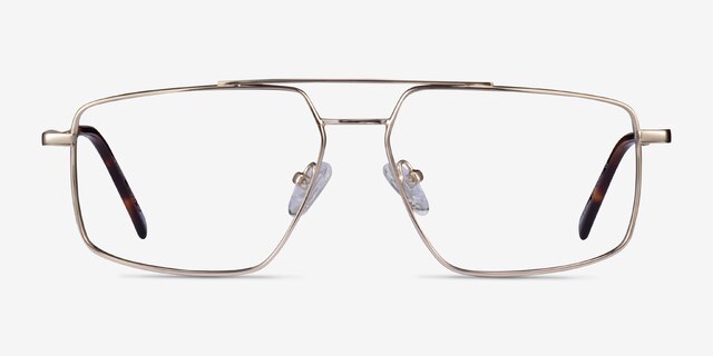 Granary Gold MetalEyeglass Frames from EyeBuyDirect, Front View