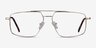 Granary Gold MetalEyeglass Frames from EyeBuyDirect, Front View