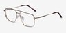 Granary Gold MetalEyeglass Frames from EyeBuyDirect, Angle View
