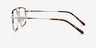 Granary Gold MetalEyeglass Frames from EyeBuyDirect, Side View