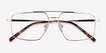 Granary Gold MetalEyeglass Frames from EyeBuyDirect, Closed View