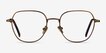 Pimlico Bronze MetalEyeglass Frames from EyeBuyDirect, Front View