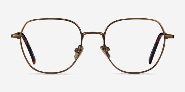 Pimlico Bronze MetalEyeglass Frames from EyeBuyDirect, Front View