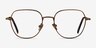 Pimlico Bronze MetalEyeglass Frames from EyeBuyDirect, Front View