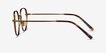 Pimlico Bronze MetalEyeglass Frames from EyeBuyDirect, Side View