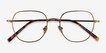 Pimlico Bronze MetalEyeglass Frames from EyeBuyDirect, Closed View