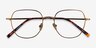 Pimlico Bronze MetalEyeglass Frames from EyeBuyDirect, Closed View