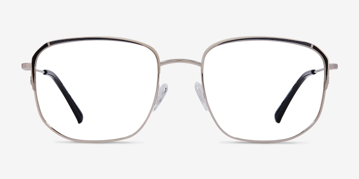 Carnaby Gold Black Metal Eyeglass Frames from EyeBuyDirect