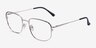 Carnaby Gold Black MetalEyeglass Frames from EyeBuyDirect, Angle View