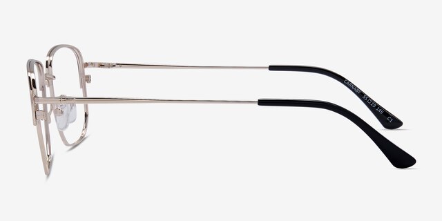 Carnaby Gold Black MetalEyeglass Frames from EyeBuyDirect, Side View