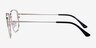 Carnaby Gold Black MetalEyeglass Frames from EyeBuyDirect, Side View