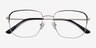Carnaby Gold Black MetalEyeglass Frames from EyeBuyDirect, Closed View