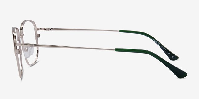 Carnaby Gold Dark Green MetalEyeglass Frames from EyeBuyDirect, Side View