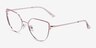 Mayfair Gold Purple MetalEyeglass Frames from EyeBuyDirect, Angle View