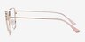 Mayfair Gold Orange MetalEyeglass Frames from EyeBuyDirect, Side View