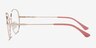 Rosewood Gold Pink MetalEyeglass Frames from EyeBuyDirect, Side View