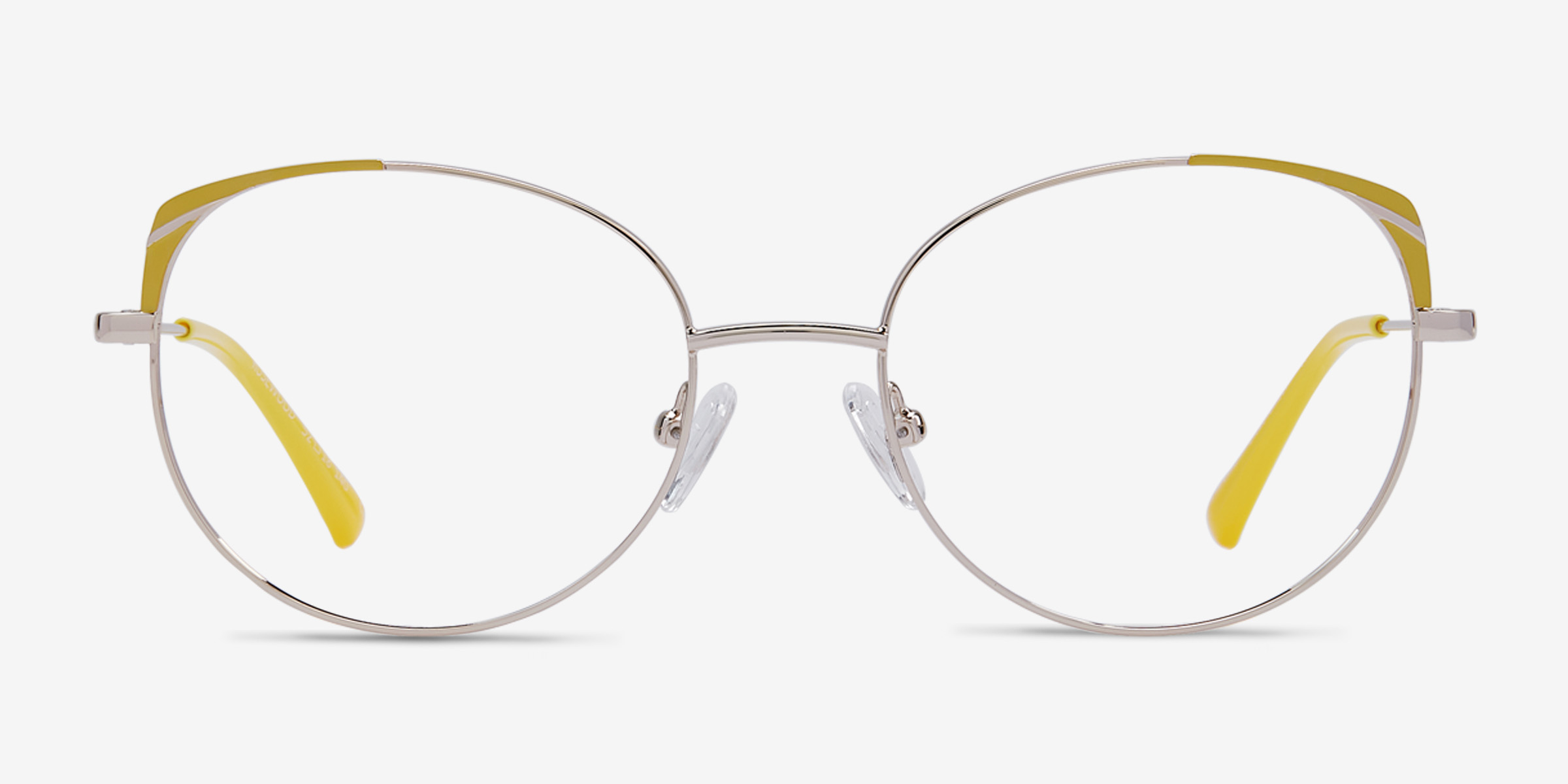 Rosewood Cat Eye Light Gold Yellow Glasses for Women Eyebuydirect