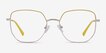 Milner Gold Yellow MetalEyeglass Frames from EyeBuyDirect, Front View