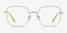 Milner Gold Yellow MetalEyeglass Frames from EyeBuyDirect, Front View