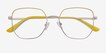 Milner Gold Yellow MetalEyeglass Frames from EyeBuyDirect, Closed View