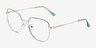 Milner Gold Green MetalEyeglass Frames from EyeBuyDirect, Angle View