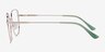 Milner Gold Green MetalEyeglass Frames from EyeBuyDirect, Side View