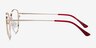 Scala Gold Burgundy MetalEyeglass Frames from EyeBuyDirect, Side View