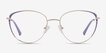 Scala Gold Purple MetalEyeglass Frames from EyeBuyDirect, Front View