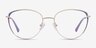 Scala Gold Purple MetalEyeglass Frames from EyeBuyDirect, Front View