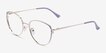 Scala Gold Purple MetalEyeglass Frames from EyeBuyDirect, Angle View